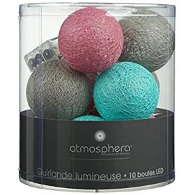 Lichtslinger Bollen Roze-Turquoise-Taupe