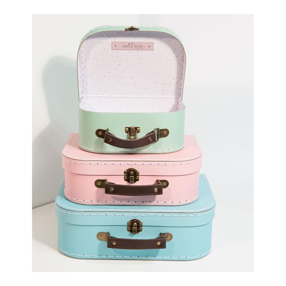 Sass & Belle Koffertjes Set Soft Pasteltinten